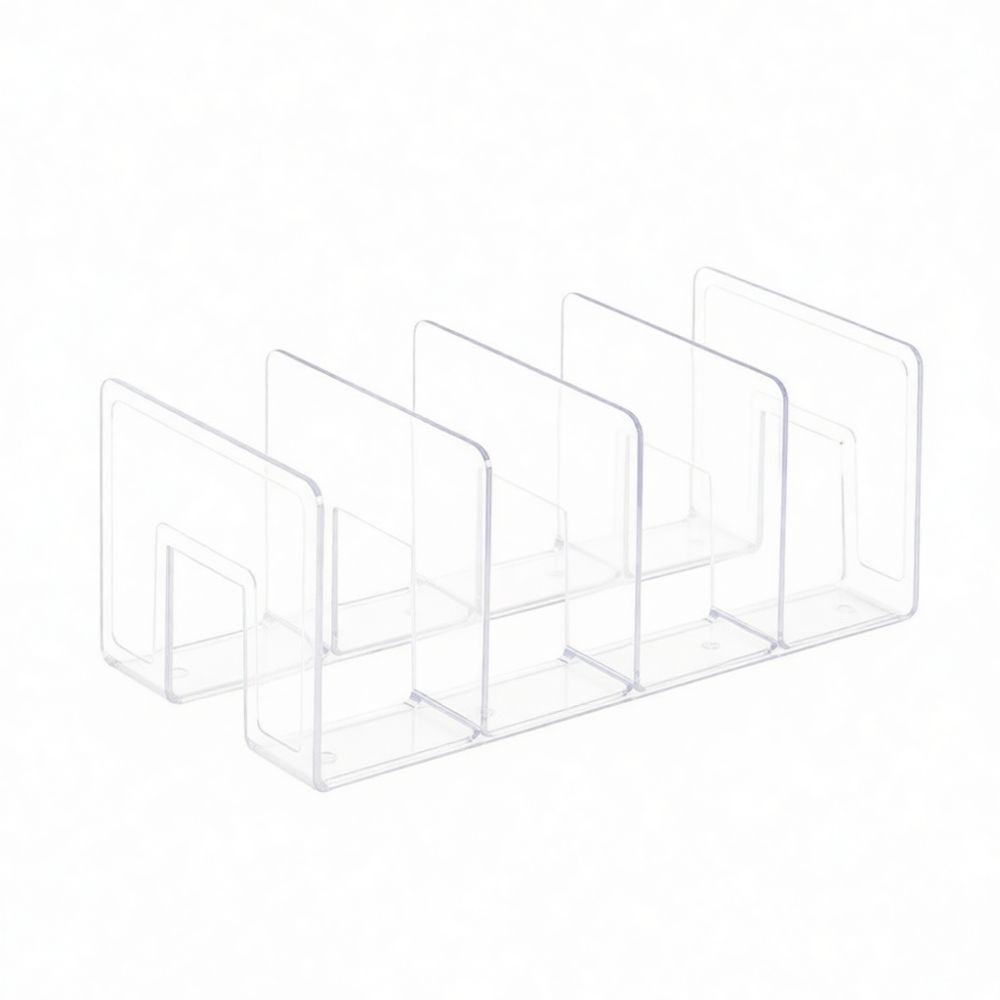 Clear Acrylic Book Stand Holder - Organizzatore da scrivania in acrilico, supporto