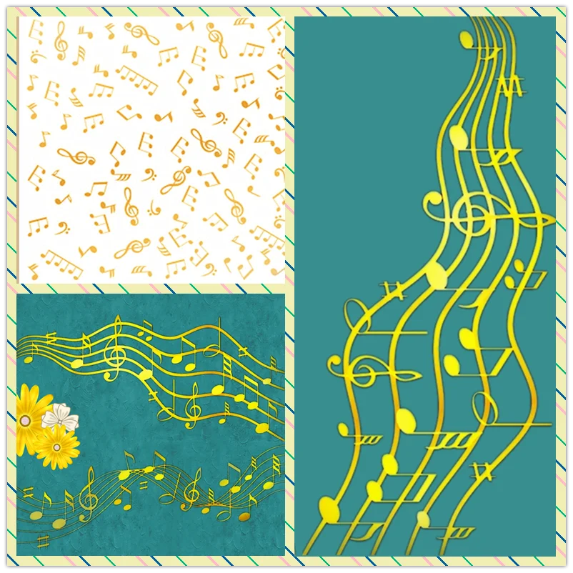 Blank Sheet Music Notebook - Note Sfondo musicale Piastra a caldo