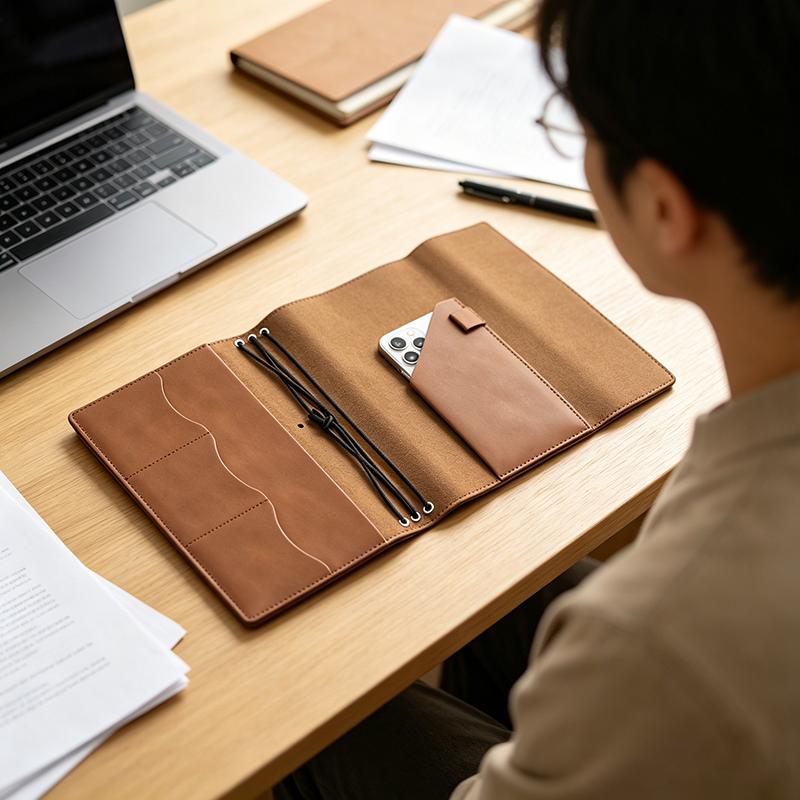 Vintage Leather Journal Notebook - (Ce14) Organizer per quaderni ricaricabile, raccoglitore